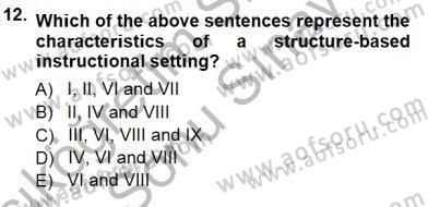 Dil Edinimi Dersi 2012 - 2013 Yılı (Final) Dönem Sonu Sınav Soruları 12. Soru