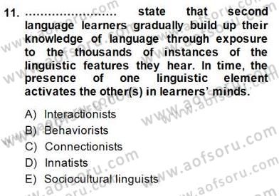 Dil Edinimi Dersi Ara Sınavı Deneme Sınav Soruları 11. Soru