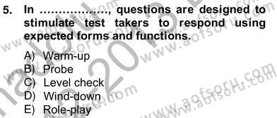 Yabancı Dil Öğretiminde Ölçme Ve Değerlendirme 2 Dersi 2012 - 2013 Yılı (Vize) Ara Sınav Soruları 5. Soru