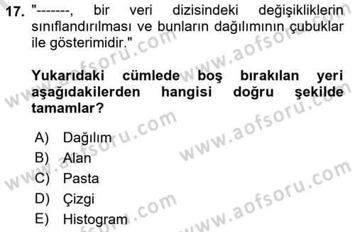 Yönetim Sistemleri ve Risk Yönetimi Dersi 2023 - 2024 Yılı (Vize) Ara Sınav Soruları 17. Soru