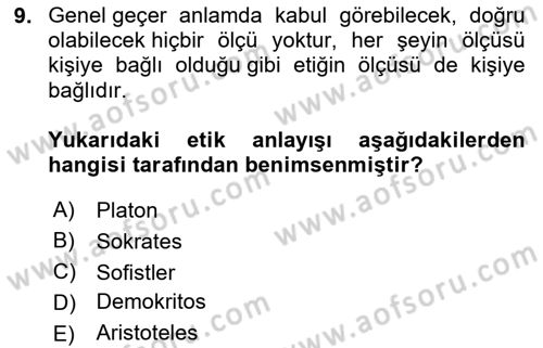 Yönetim Sistemleri ve Risk Yönetimi Dersi 2025 - 2026 Yılı (Vize) Ara Sınav Soruları 9. Soru