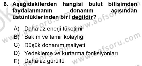 Çalışma Hayatında Bilişim, Belge Yönetimi Dersi 2021 - 2022 Yılı Yaz Okulu Sınav Soruları 6. Soru