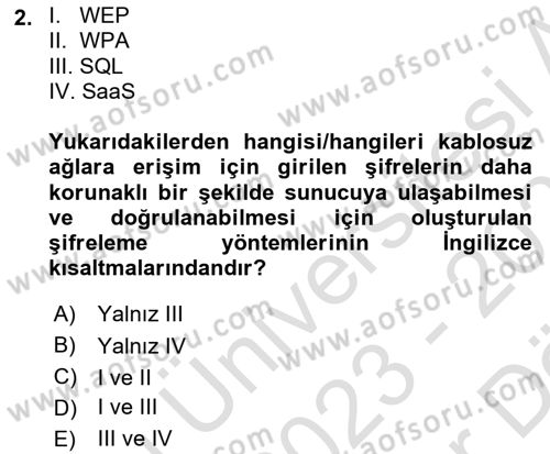 Çalışma Hayatında Bilişim, Belge Yönetimi Dersi 2023 - 2024 Yılı (Vize) Ara Sınav Soruları 2. Soru