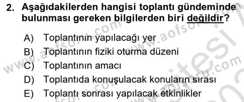 Çalışma Hayatında Bilişim, Belge Yönetimi Dersi 2023 - 2024 Yılı (Final) Dönem Sonu Sınav Soruları 2. Soru