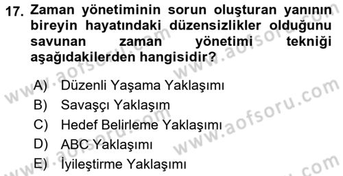 Çalışma Hayatında Bilişim, Belge Yönetimi Dersi 2024 - 2025 Yılı (Vize) Ara Sınav Soruları 17. Soru
