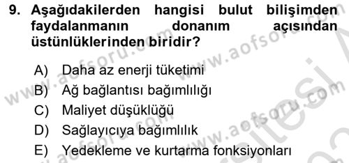 Çalışma Hayatında Bilişim, Belge Yönetimi Dersi 2024 - 2025 Yılı (Vize) Ara Sınav Soruları 9. Soru