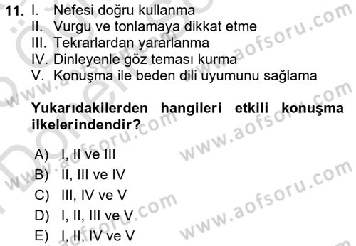 Çalışma Hayatında Bilişim, Belge Yönetimi Dersi 2024 - 2025 Yılı (Final) Dönem Sonu Sınav Soruları 11. Soru