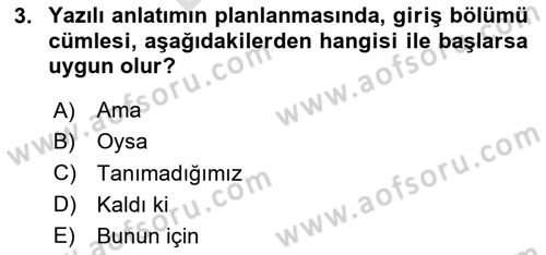 Çalışma Hayatında Bilişim, Belge Yönetimi Dersi 2024 - 2025 Yılı (Final) Dönem Sonu Sınav Soruları 3. Soru