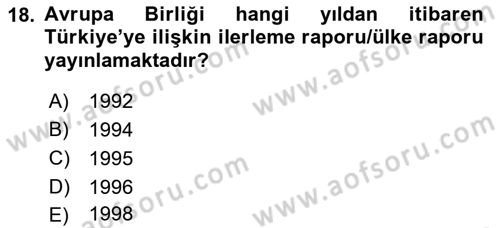 İş Sağlığı ve Güvenliği Mevzuatı Dersi 2021 - 2022 Yılı (Final) Dönem Sonu Sınav Soruları 18. Soru