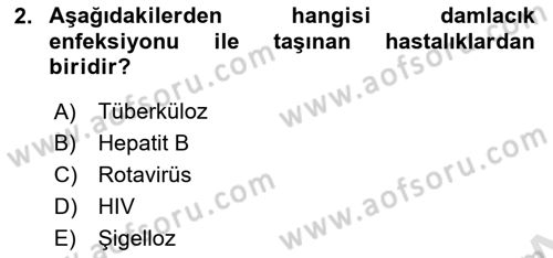 Afet, Acil Durum ve Endüstriyel Kazalarda İş Sağlığı ve Güvenliği Dersi 2021 - 2022 Yılı (Final) Dönem Sonu Sınav Soruları 2. Soru