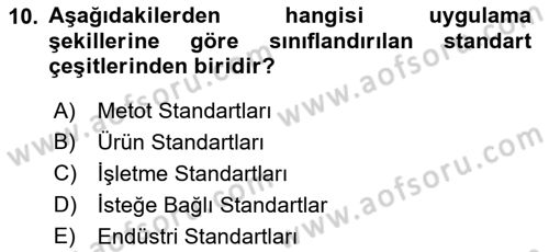 Temel Yangın Güvenliği Dersi 2021 - 2022 Yılı (Vize) Ara Sınav Soruları 10. Soru