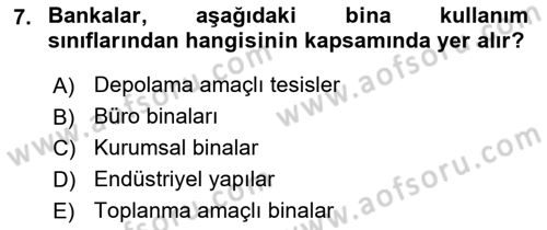 Temel Yangın Güvenliği Dersi 2024 - 2025 Yılı (Final) Dönem Sonu Sınav Soruları 7. Soru