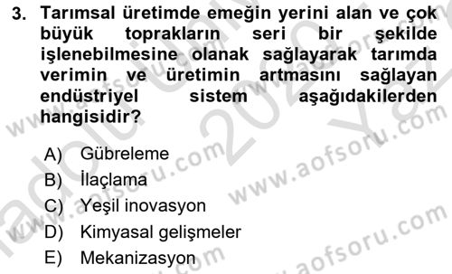 Sektörel İş Sağlığı ve Güvenliği Dersi 2020 - 2021 Yılı Yaz Okulu Sınav Soruları 3. Soru