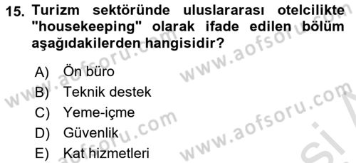 Sektörel İş Sağlığı ve Güvenliği Dersi 2021 - 2022 Yılı (Vize) Ara Sınav Soruları 15. Soru