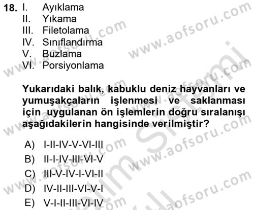 Sektörel İş Sağlığı ve Güvenliği Dersi 2021 - 2022 Yılı (Vize) Ara Sınav Soruları 18. Soru