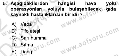 Sektörel İş Sağlığı ve Güvenliği Dersi 2021 - 2022 Yılı (Final) Dönem Sonu Sınav Soruları 5. Soru