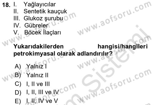 Sektörel İş Sağlığı ve Güvenliği Dersi 2022 - 2023 Yılı Yaz Okulu Sınav Soruları 18. Soru
