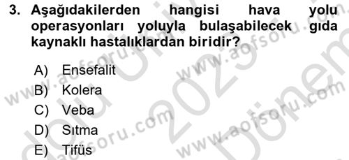 Sektörel İş Sağlığı ve Güvenliği Dersi 2023 - 2024 Yılı (Final) Dönem Sonu Sınav Soruları 3. Soru