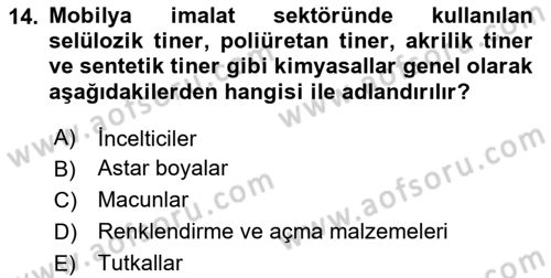 Sektörel İş Sağlığı ve Güvenliği Dersi 2024 - 2025 Yılı Yaz Okulu Sınav Soruları 14. Soru