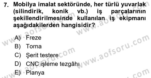 Sektörel İş Sağlığı ve Güvenliği Dersi 2025 - 2026 Yılı (Final) Dönem Sonu Sınav Soruları 7. Soru