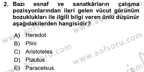 İş Sağlığı ve Güvenliği Donanımları ve Ölçme Teknikleri Dersi 2021 - 2022 Yılı Yaz Okulu Sınav Soruları 2. Soru