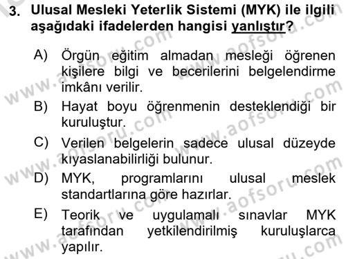 Maden, Metal ve İnşaat Sektörlerinde İş Sağlığı ve Güvenliği Dersi 2025 - 2026 Yılı (Vize) Ara Sınav Soruları 3. Soru