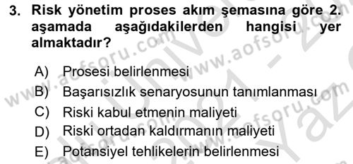 Tehlikeli Madde Taşımacılığı ve Güvenliği Dersi 2021 - 2022 Yılı Yaz Okulu Sınav Soruları 3. Soru