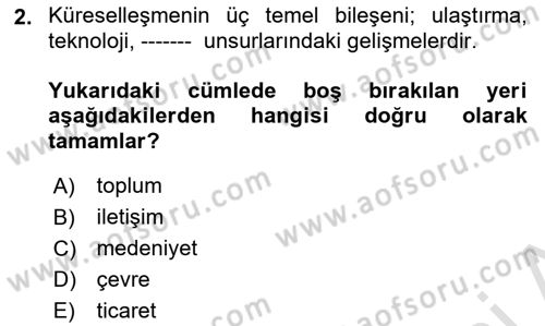 Tehlikeli Madde Taşımacılığı ve Güvenliği Dersi 2022 - 2023 Yılı (Final) Dönem Sonu Sınav Soruları 2. Soru