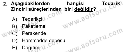 Tehlikeli Madde Taşımacılığı ve Güvenliği Dersi 2023 - 2024 Yılı (Vize) Ara Sınav Soruları 2. Soru