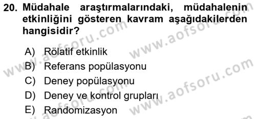 İş Sağlığı Yönetimi Dersi 2021 - 2022 Yılı (Vize) Ara Sınav Soruları 20. Soru