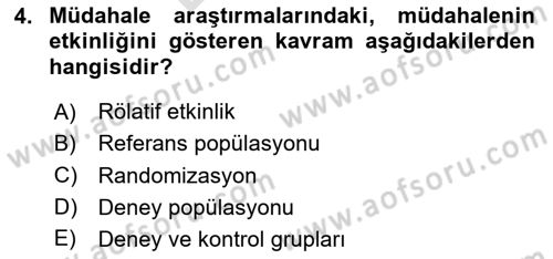 İş Sağlığı Yönetimi Dersi 2023 - 2024 Yılı (Final) Dönem Sonu Sınav Soruları 4. Soru