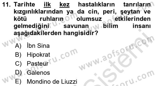 İş Sağlığı Yönetimi Dersi 2025 - 2026 Yılı (Vize) Ara Sınav Soruları 11. Soru
