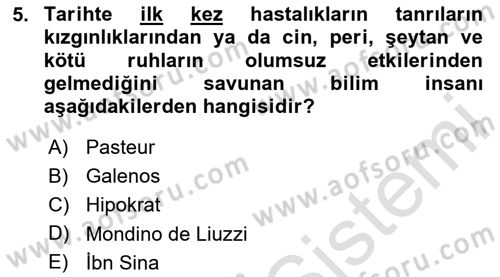 İş Sağlığı Yönetimi Dersi 2025 - 2026 Yılı Yaz Okulu Sınav Soruları 5. Soru