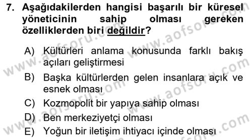 İş Yaşaminda Risk Etmenleri Ve Yönetimsel Faktörler Dersi 2021 - 2022 Yılı (Vize) Ara Sınavı 7. Soru