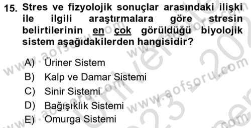 İş Yaşaminda Risk Etmenleri Ve Yönetimsel Faktörler Dersi 2023 - 2024 Yılı (Final) Dönem Sonu Sınav Soruları 15. Soru
