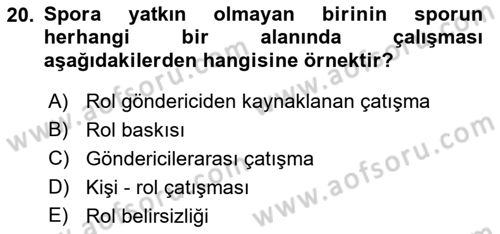İş Yaşaminda Risk Etmenleri Ve Yönetimsel Faktörler Dersi 2023 - 2024 Yılı (Final) Dönem Sonu Sınav Soruları 20. Soru
