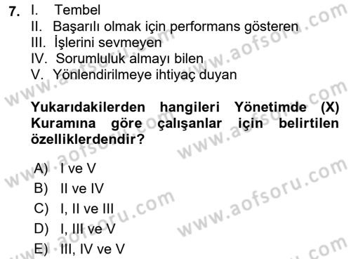 İş Yaşaminda Risk Etmenleri Ve Yönetimsel Faktörler Dersi 2023 - 2024 Yılı (Final) Dönem Sonu Sınav Soruları 7. Soru