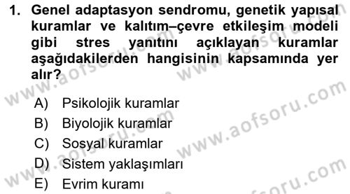 İş Yaşaminda Risk Etmenleri Ve Yönetimsel Faktörler Dersi 2024 - 2025 Yılı (Final) Dönem Sonu Sınav Soruları 1. Soru
