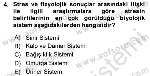 İş Yaşaminda Risk Etmenleri Ve Yönetimsel Faktörler Dersi 2024 - 2025 Yılı (Final) Dönem Sonu Sınav Soruları 4. Soru