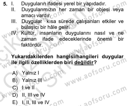 İş Yaşaminda Risk Etmenleri Ve Yönetimsel Faktörler Dersi 2024 - 2025 Yılı (Final) Dönem Sonu Sınav Soruları 5. Soru