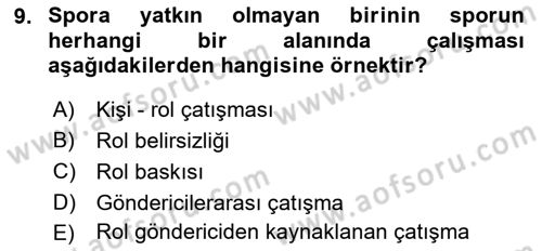 İş Yaşaminda Risk Etmenleri Ve Yönetimsel Faktörler Dersi 2024 - 2025 Yılı (Final) Dönem Sonu Sınav Soruları 9. Soru