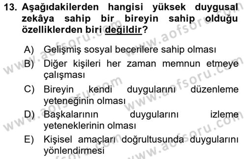 İş Yaşaminda Risk Etmenleri Ve Yönetimsel Faktörler Dersi 2025 - 2026 Yılı (Vize) Ara Sınav Soruları 13. Soru