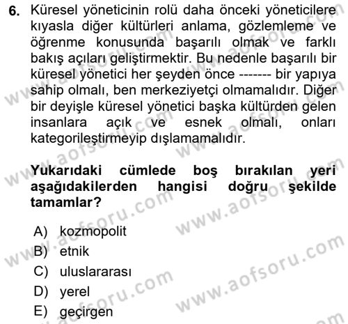 İş Yaşaminda Risk Etmenleri Ve Yönetimsel Faktörler Dersi 2025 - 2026 Yılı (Vize) Ara Sınav Soruları 6. Soru