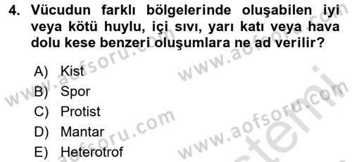 Kimya ve Biyoloji Sektörlerinde İş Sağlığı ve Güvenliği Dersi 2020 - 2021 Yılı Yaz Okulu Sınav Soruları 4. Soru