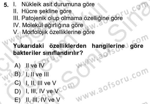 Kimya ve Biyoloji Sektörlerinde İş Sağlığı ve Güvenliği Dersi 2021 - 2022 Yılı (Final) Dönem Sonu Sınav Soruları 5. Soru