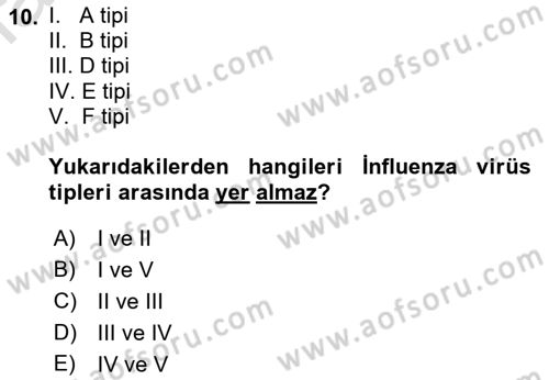Kimya ve Biyoloji Sektörlerinde İş Sağlığı ve Güvenliği Dersi 2022 - 2023 Yılı Yaz Okulu Sınav Soruları 10. Soru
