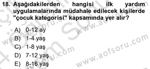 Kimya ve Biyoloji Sektörlerinde İş Sağlığı ve Güvenliği Dersi 2023 - 2024 Yılı (Final) Dönem Sonu Sınav Soruları 18. Soru