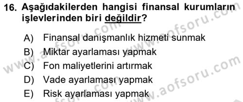 Stratejik Yönetim Dersi 2021 - 2022 Yılı (Vize) Ara Sınav Soruları 16. Soru