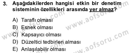 Yönetim ve Organizasyon Dersi 2013 - 2014 Yılı (Final) Dönem Sonu Sınav Soruları 3. Soru