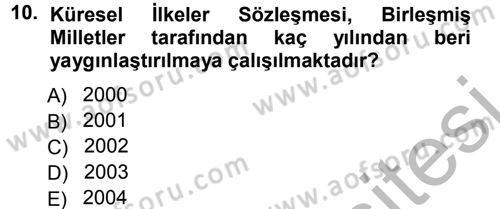 İşletme İlkeleri Dersi 2012 - 2013 Yılı (Vize) Ara Sınavı 10. Soru